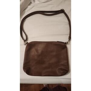 JOY Susan Purse, Brown Vegan Leather Crossbody Zip Bag Purse